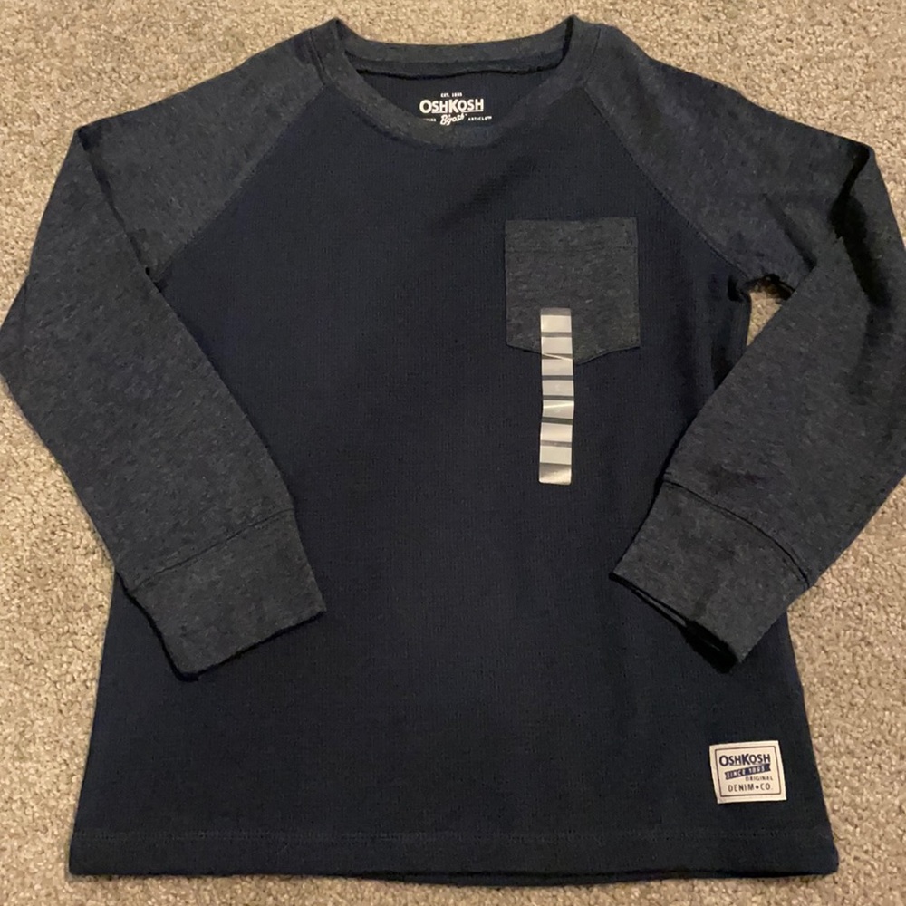 Boys size 5 OshKosh longe sleeve thermal. NWOT